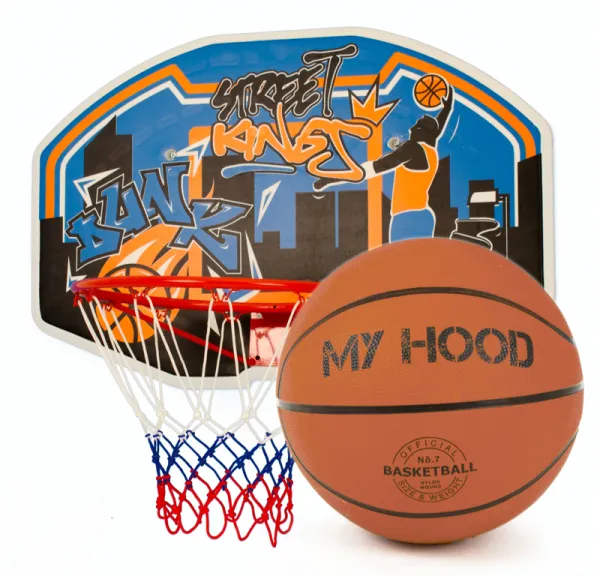 My Hood - Basketkorg på platta - Inklusive boll
