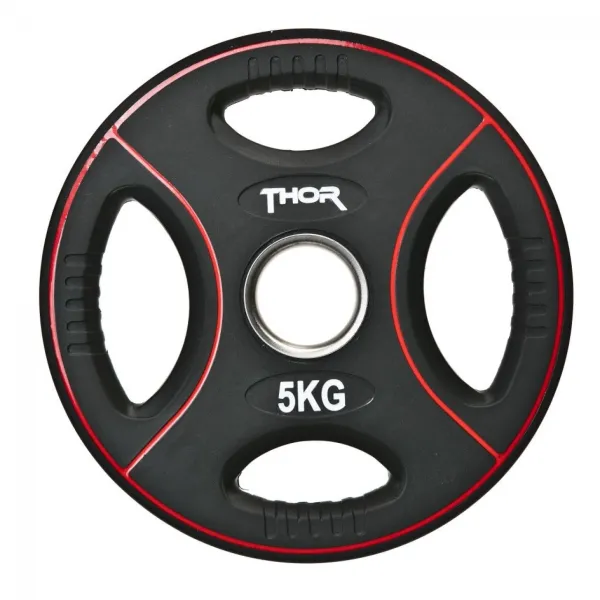 Thor Fitness Viktplatta med Handtag 5kg (1 st)